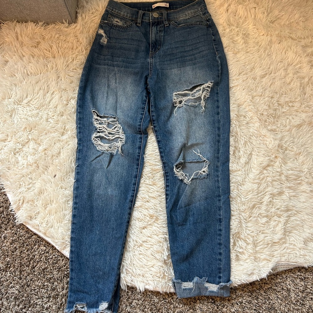 SO High Rise Mom Jeans